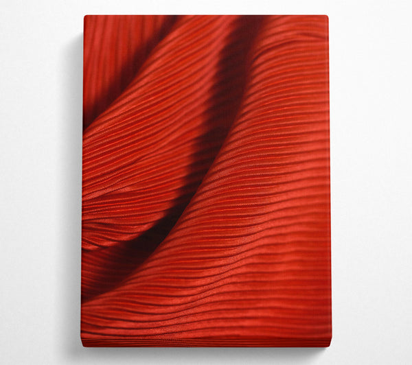  A Canvas Print of Crimson Pleated Embrace Canvas Art