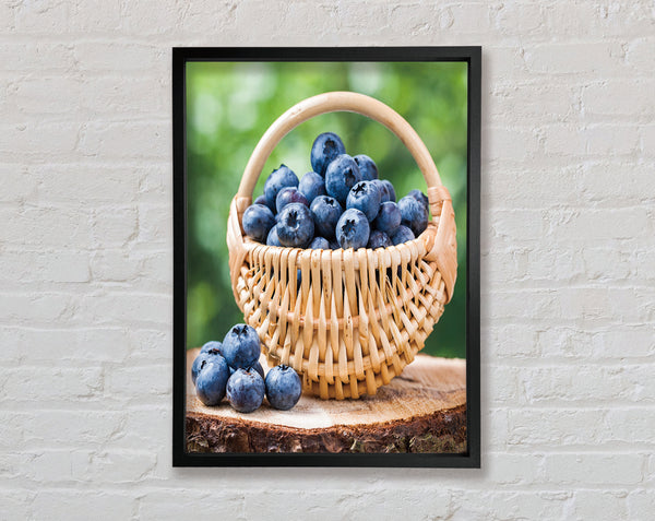 Blueberry Picking Framed Print
