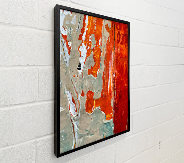 Orange And Grey Abstract
