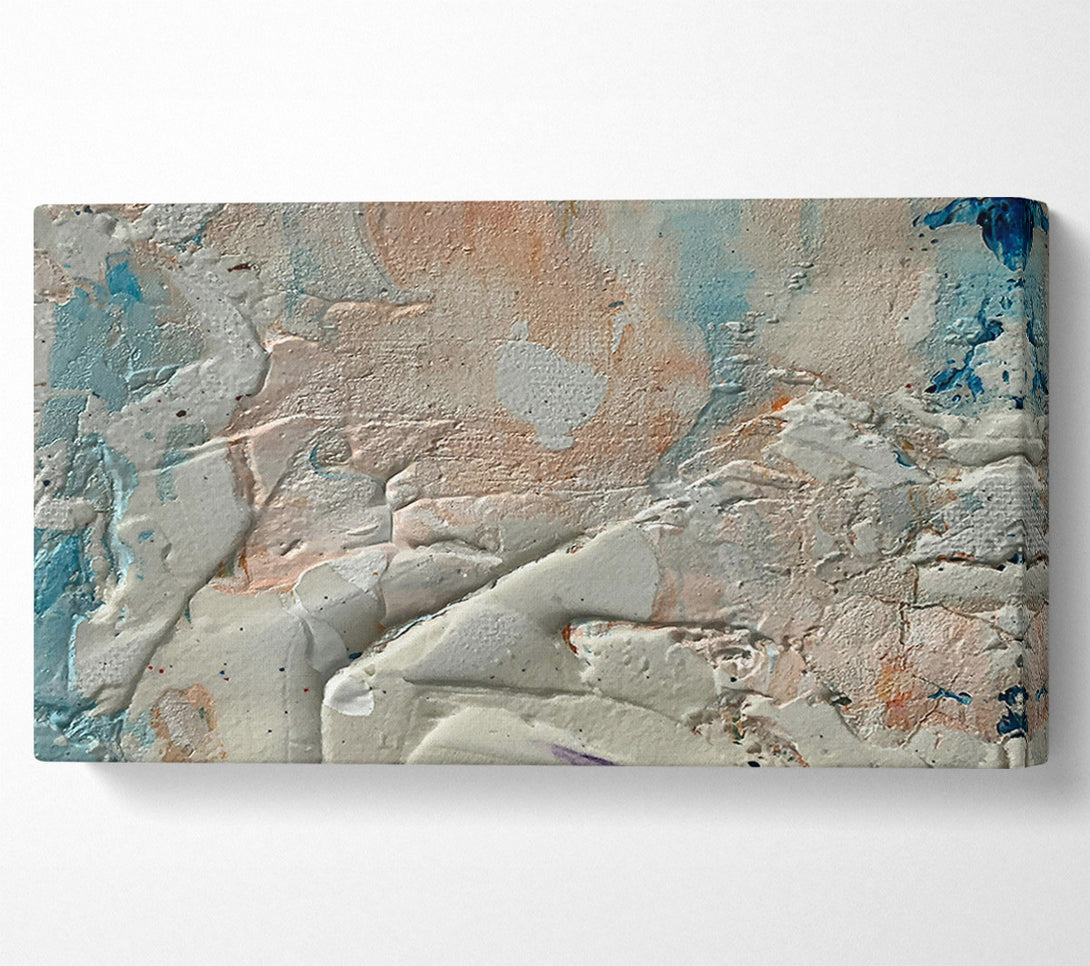  A Canvas Print of Pale Peach Abstract Canvas Wall Art