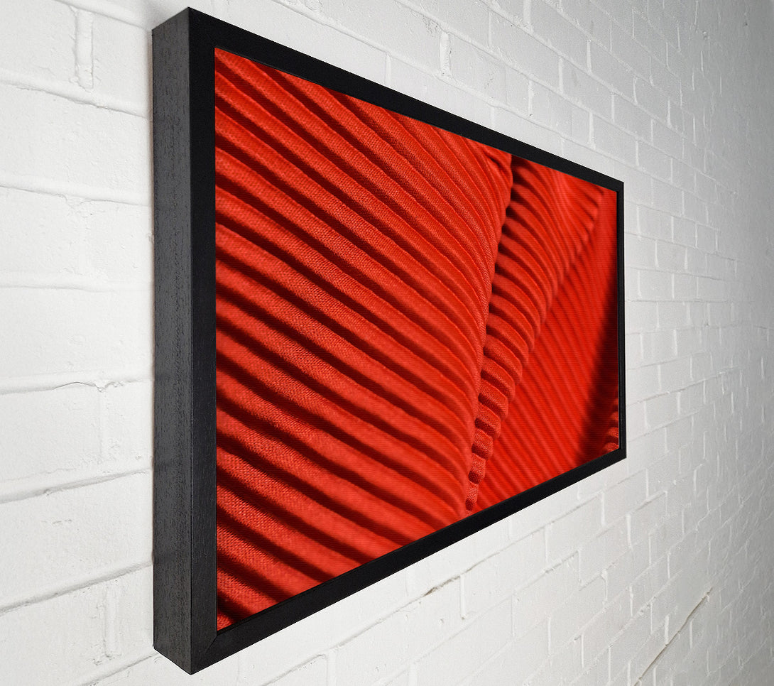  A Canvas Print of Crimson Pleated Fabric Canvas Art