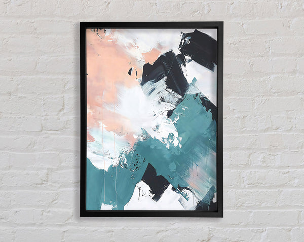 Blush Pink Abstract Framed Print