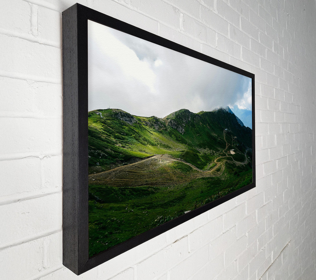  A Canvas Print of Emerald Mountain Vista Canvas Wall Art