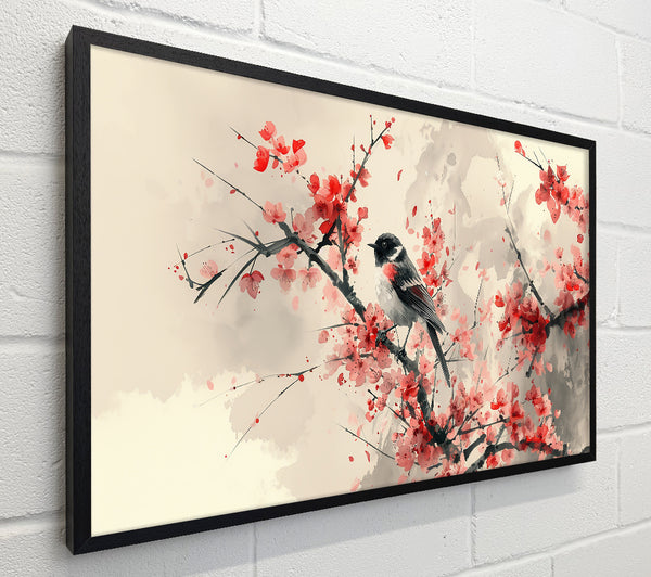 Pink Blossom Songbird