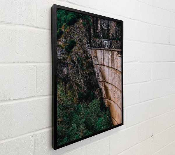 Green And Gray Dam Wall
