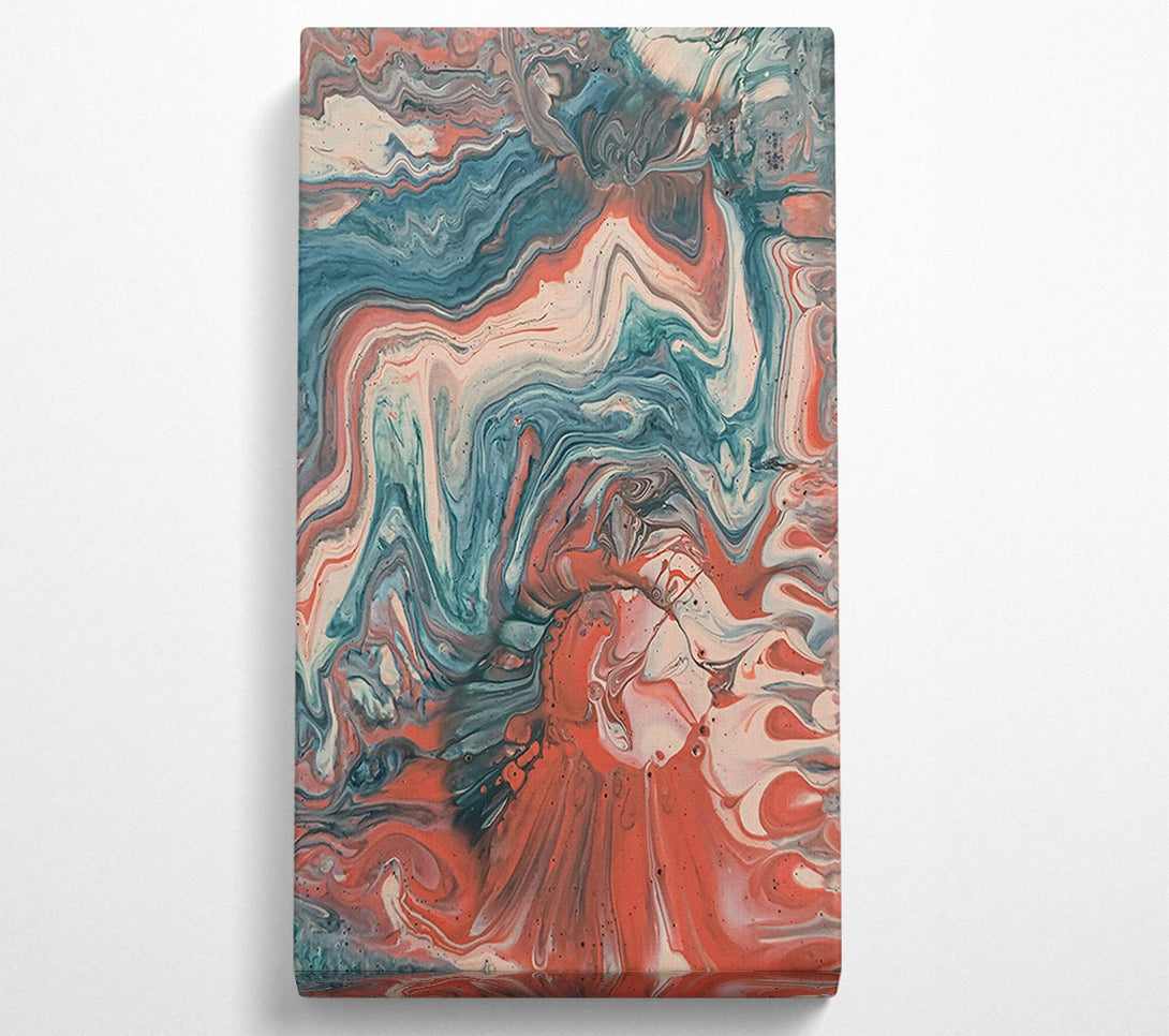  A Canvas Print of Coral Swirl Dream Canvas Print