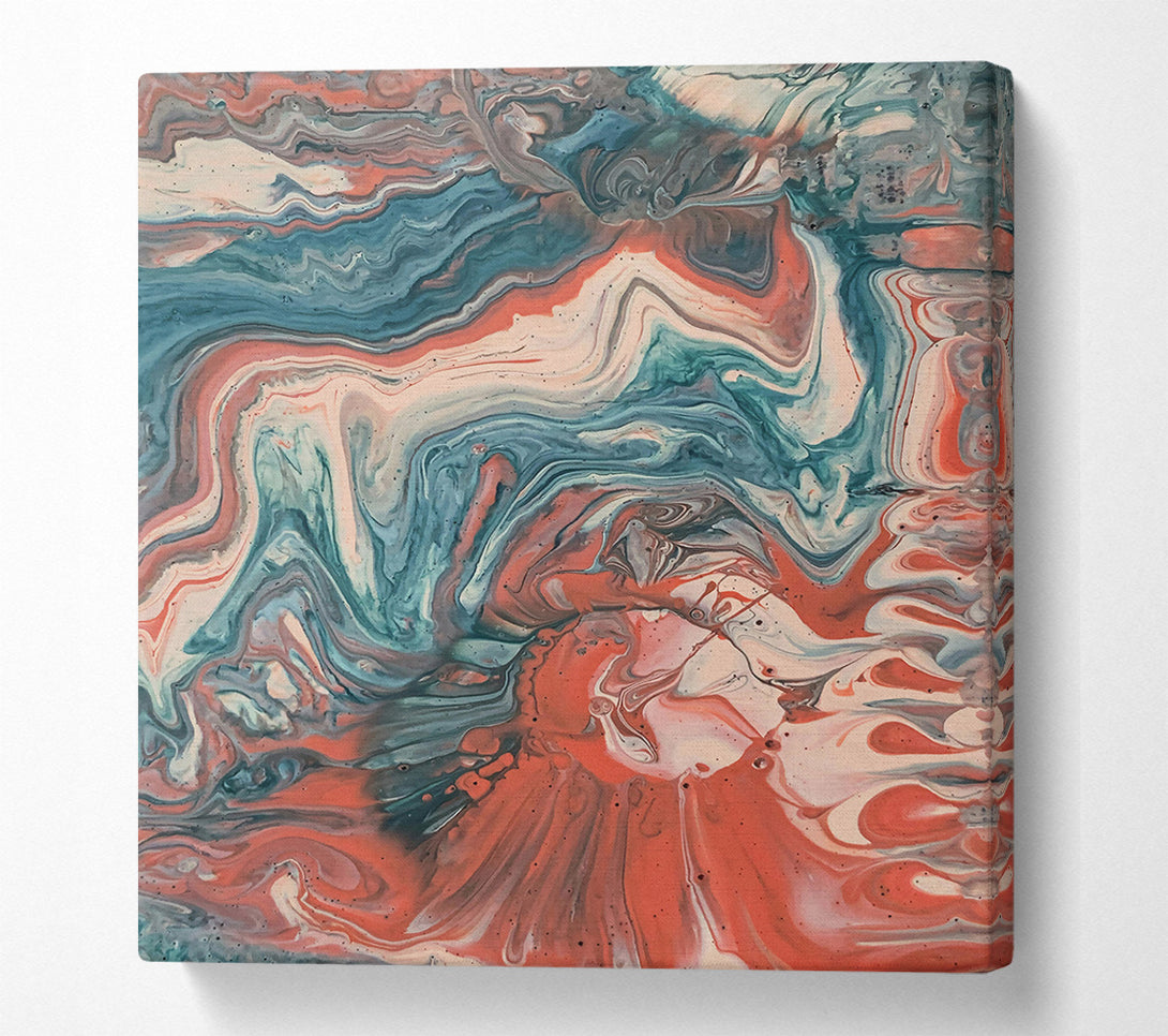  A Canvas Print of Coral Swirl Dream Canvas Print