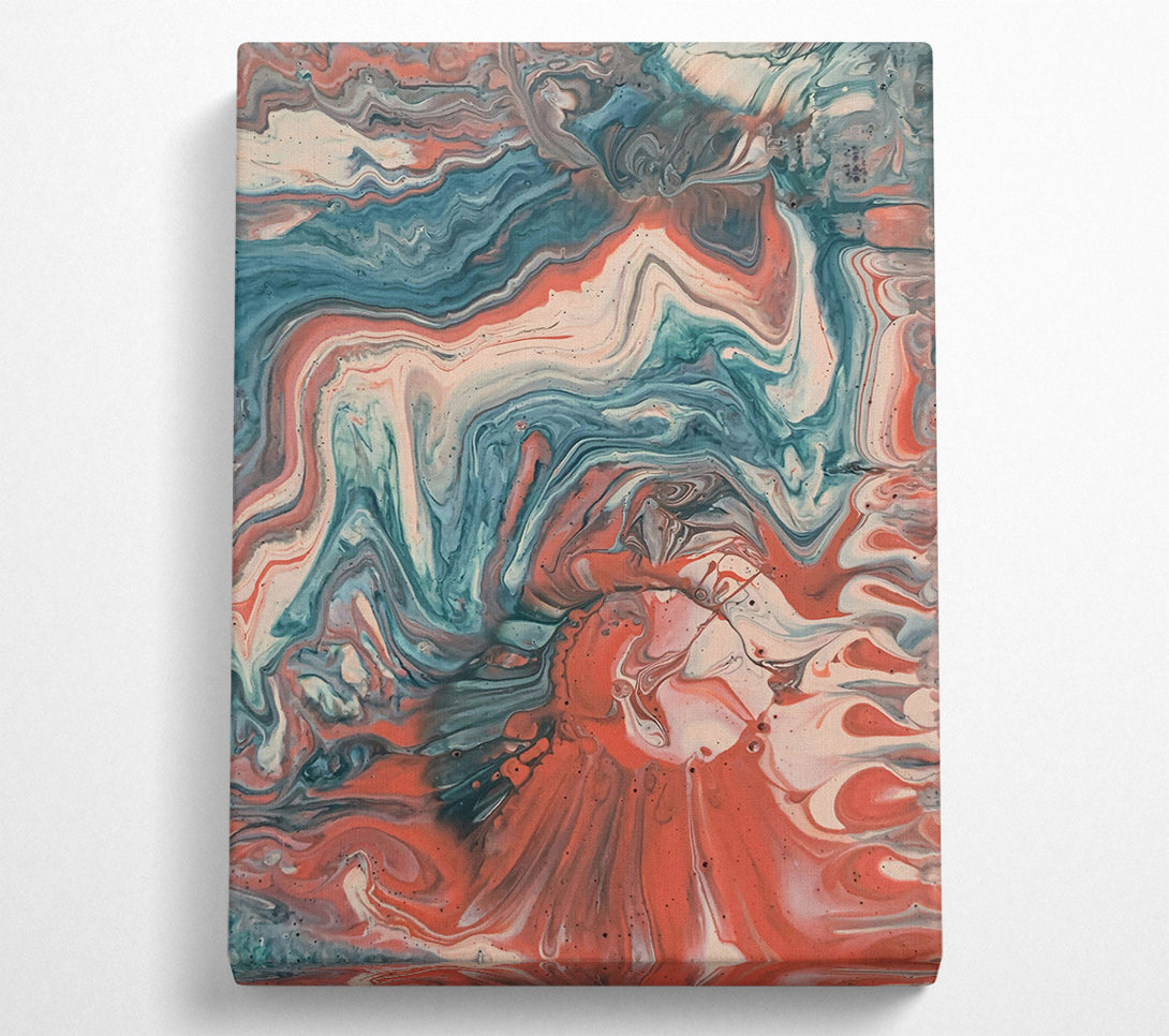  A Canvas Print of Coral Swirl Dream Canvas Print