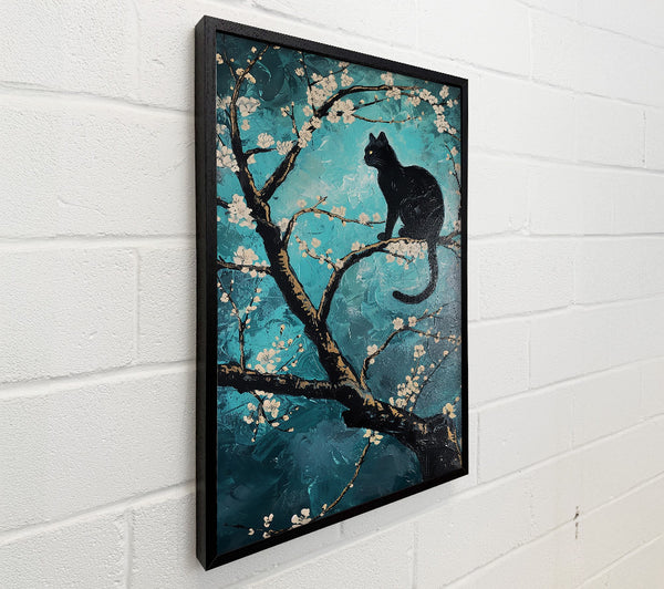 Teal Blossoms & Shadow