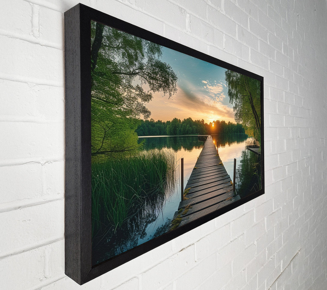  A Canvas Print of Boardwalk Forest Canvas Print