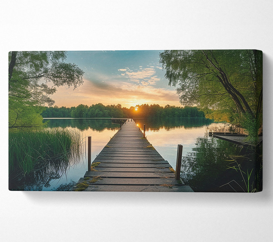  A Canvas Print of Boardwalk Forest Canvas Print