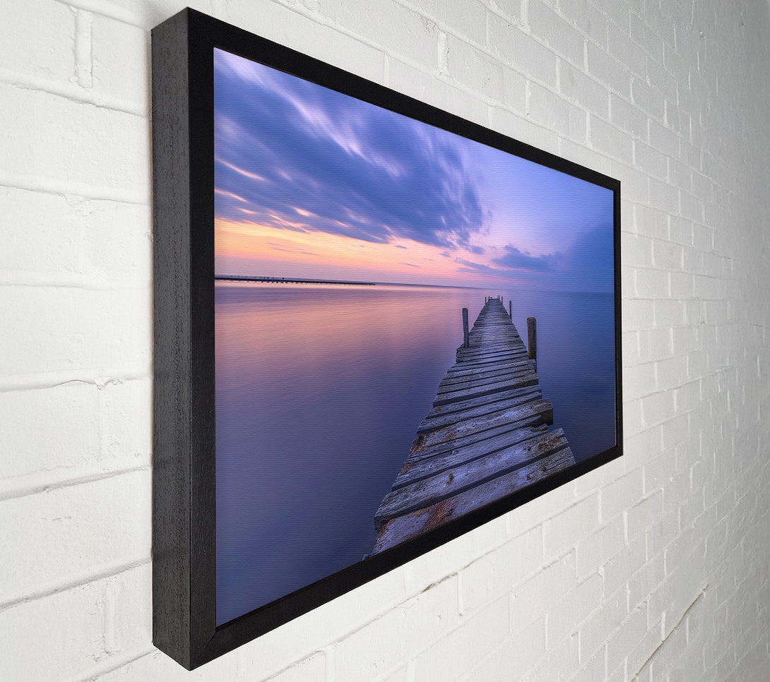  A Canvas Print of Boardwalk Lake Canvas Art