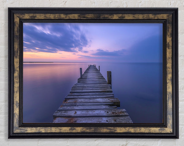 Boardwalk Lake Framed Print