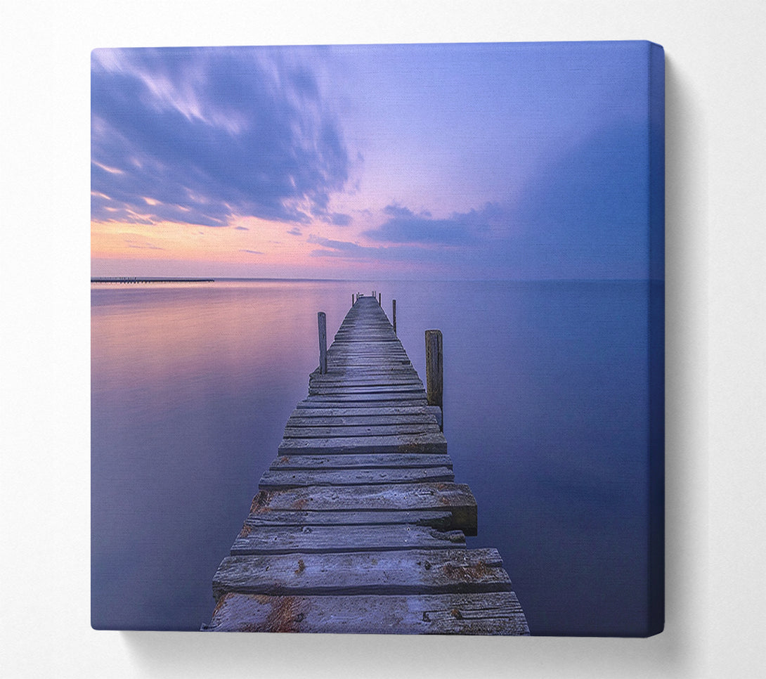  A Canvas Print of Boardwalk Lake Canvas Art