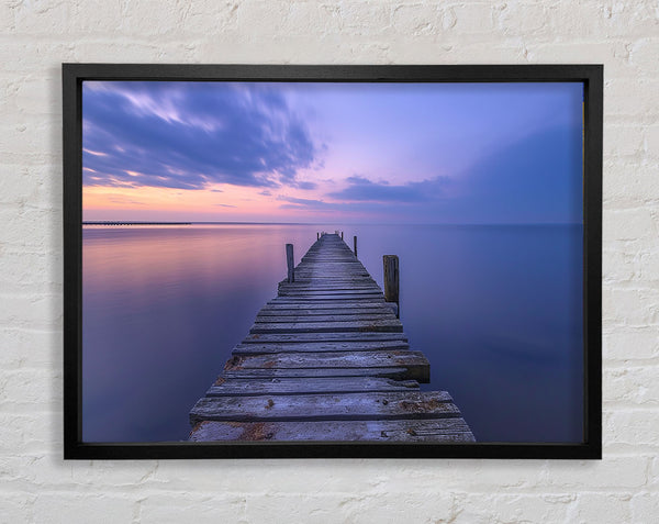 Boardwalk Lake Framed Print