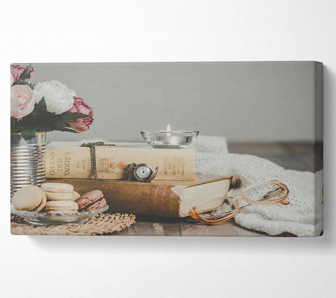  A Canvas Print of Warm Candle Glow Canvas Art