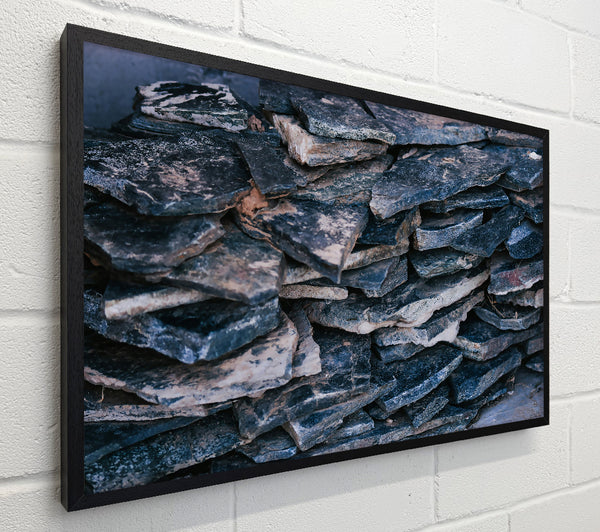 Blue Stacked Stone