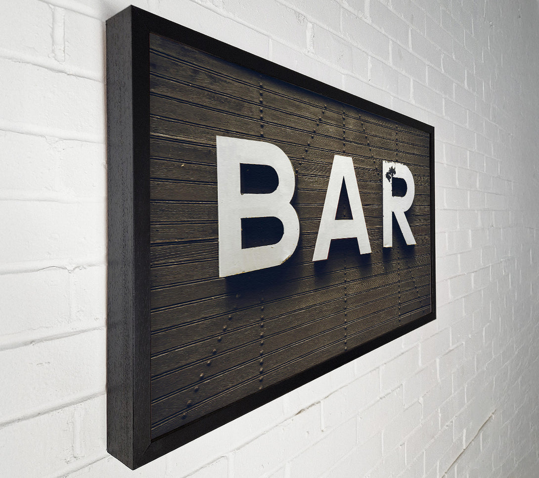  A Canvas Print of White Letters On Brown Wood Canvas Art