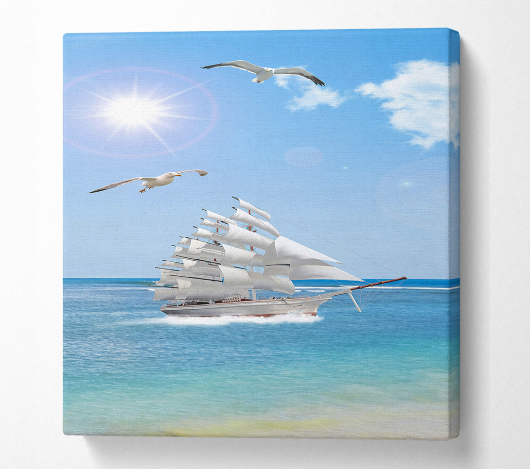  A Canvas Print of Boat In The Water Canvas Print