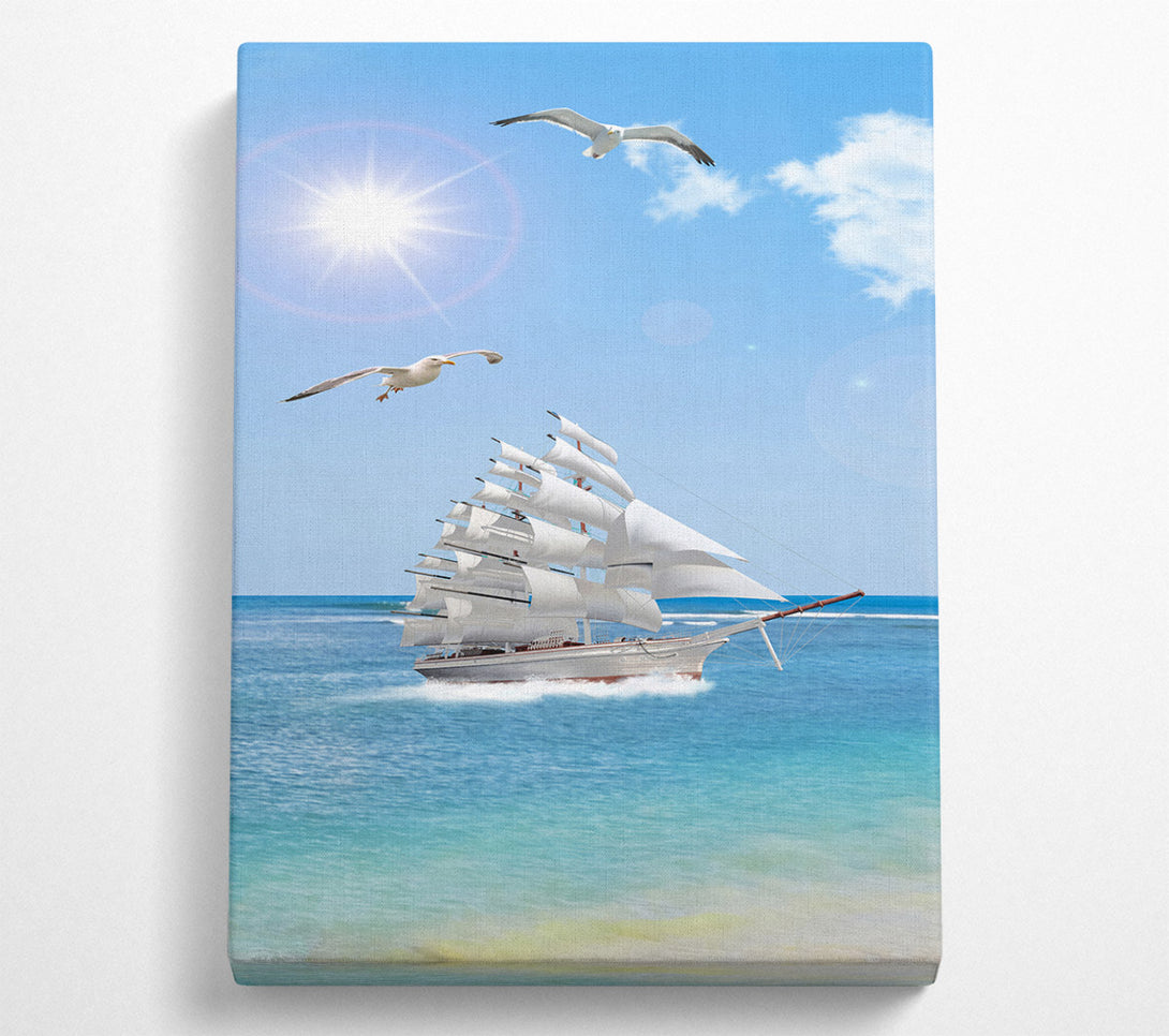  A Canvas Print of Boat In The Water Canvas Print