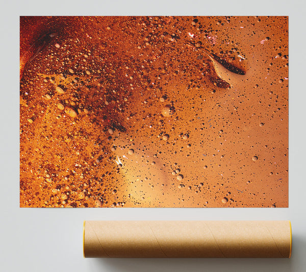 Amber Cosmic Dance Poster