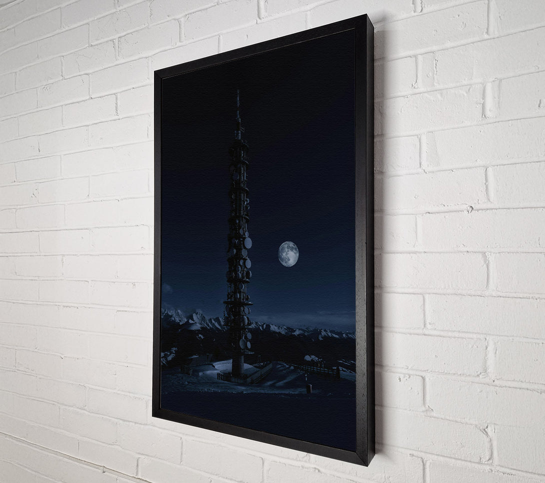  A Canvas Print of Blue Moon Mountaintop Canvas Print