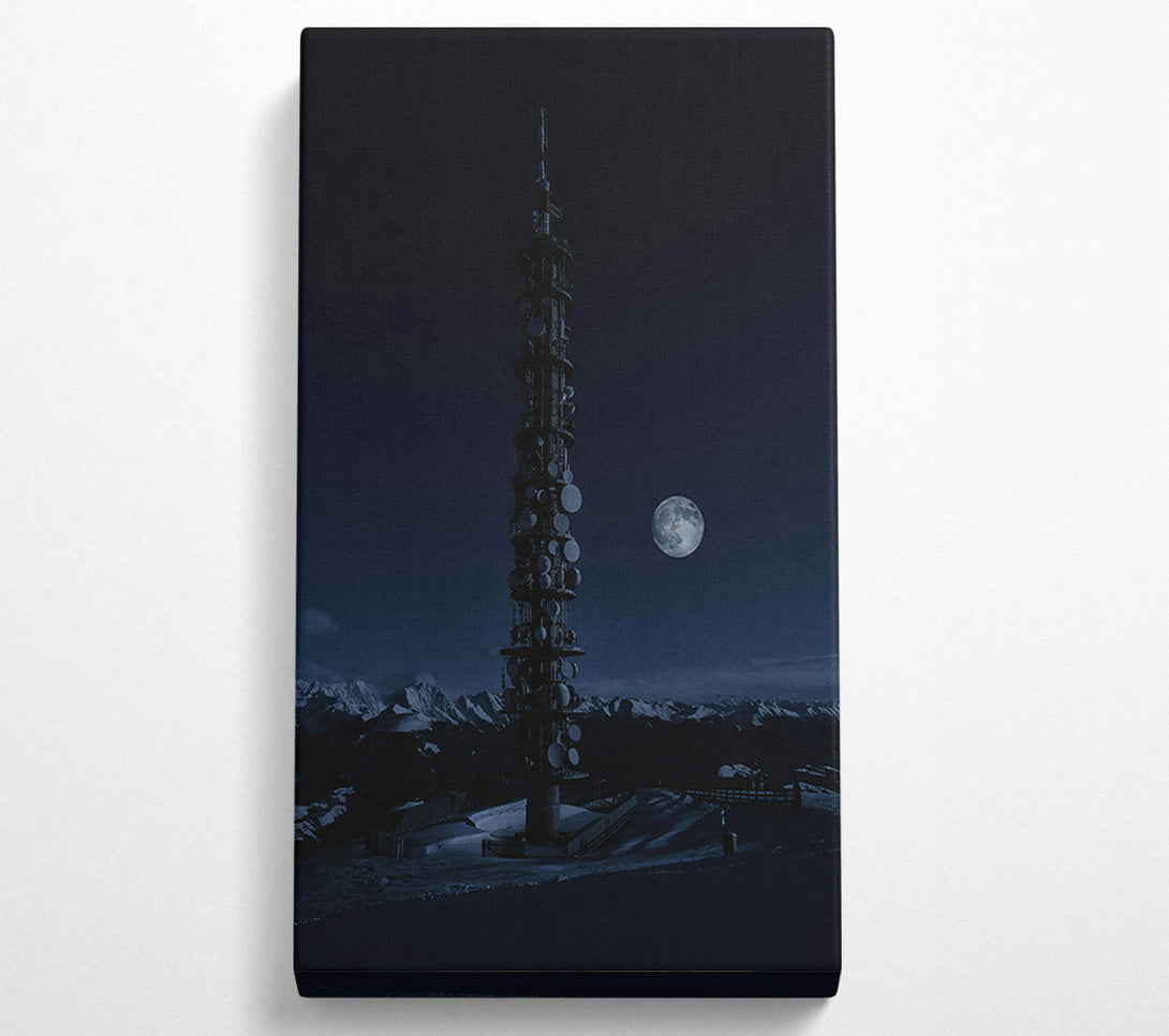  A Canvas Print of Blue Moon Mountaintop Canvas Print