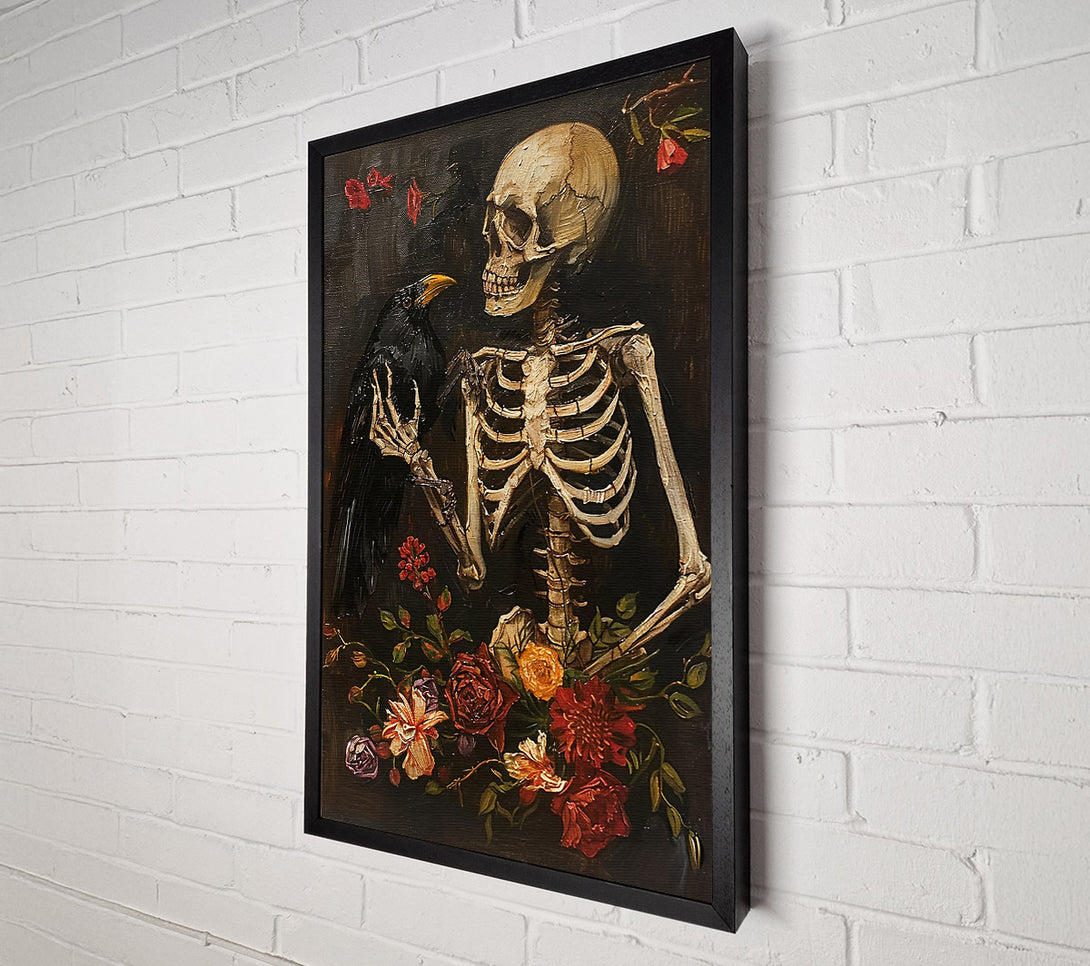  A Canvas Print of Crimson Bones And Crow Canvas Print
