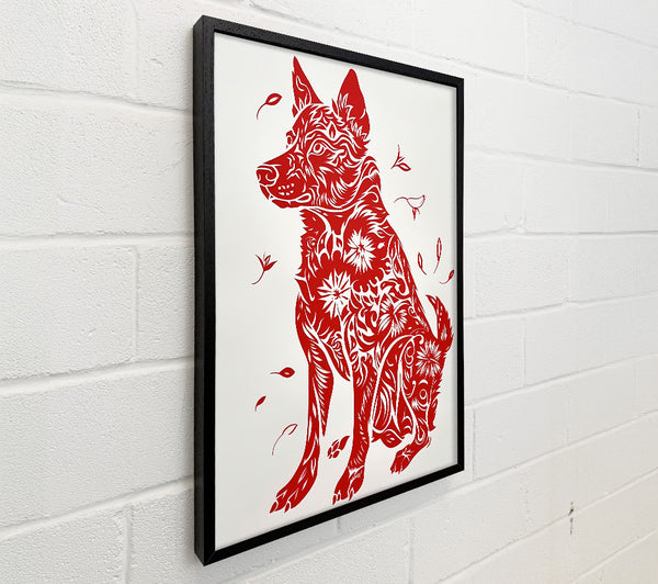 Crimson Canine Bloom