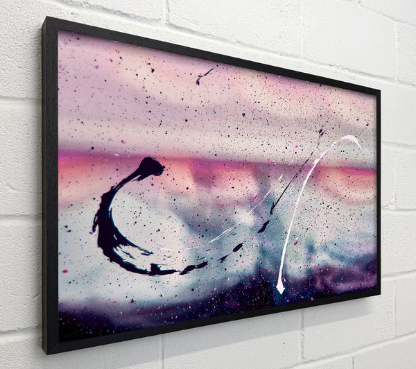 Purple And White Drips
