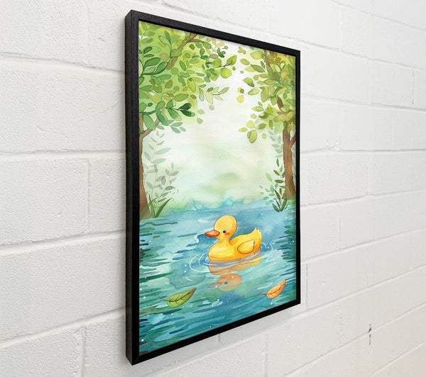 Yellow Duck In The Pond