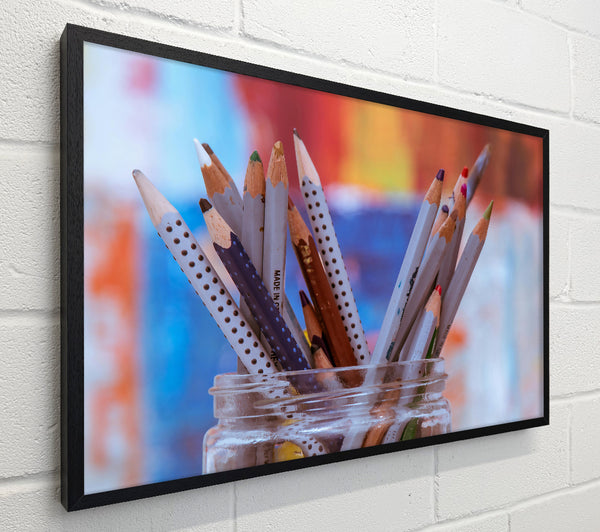 Blue Dotted Pencils