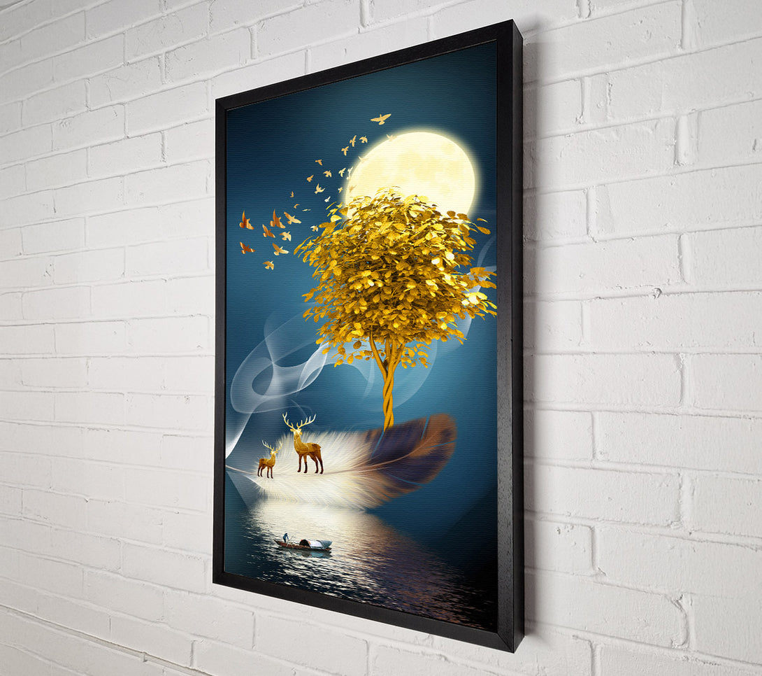  A Canvas Print of Boat On Water Canvas Wall Art