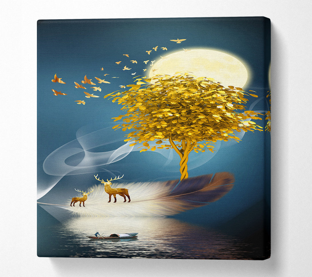  A Canvas Print of Boat On Water Canvas Wall Art
