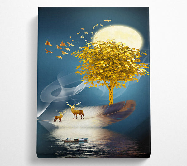  A Canvas Print of Boat On Water Canvas Wall Art