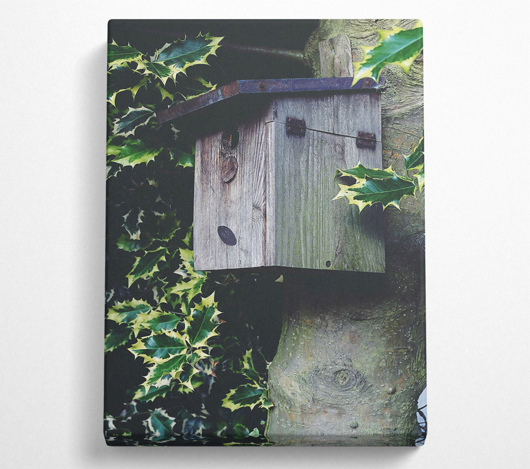  A Canvas Print of Grey Wooden Shelter Canvas Art