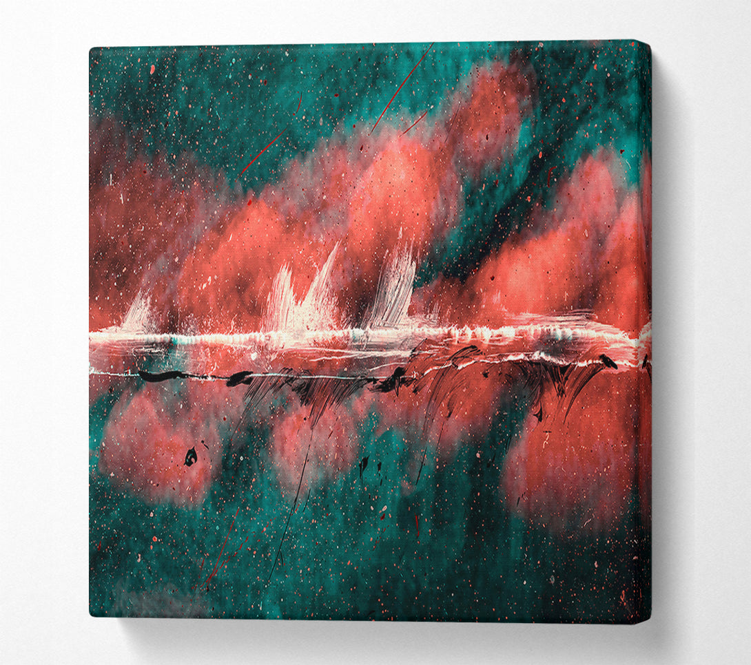  A Canvas Print of Crimson Cosmic Horizon Canvas Wall Art