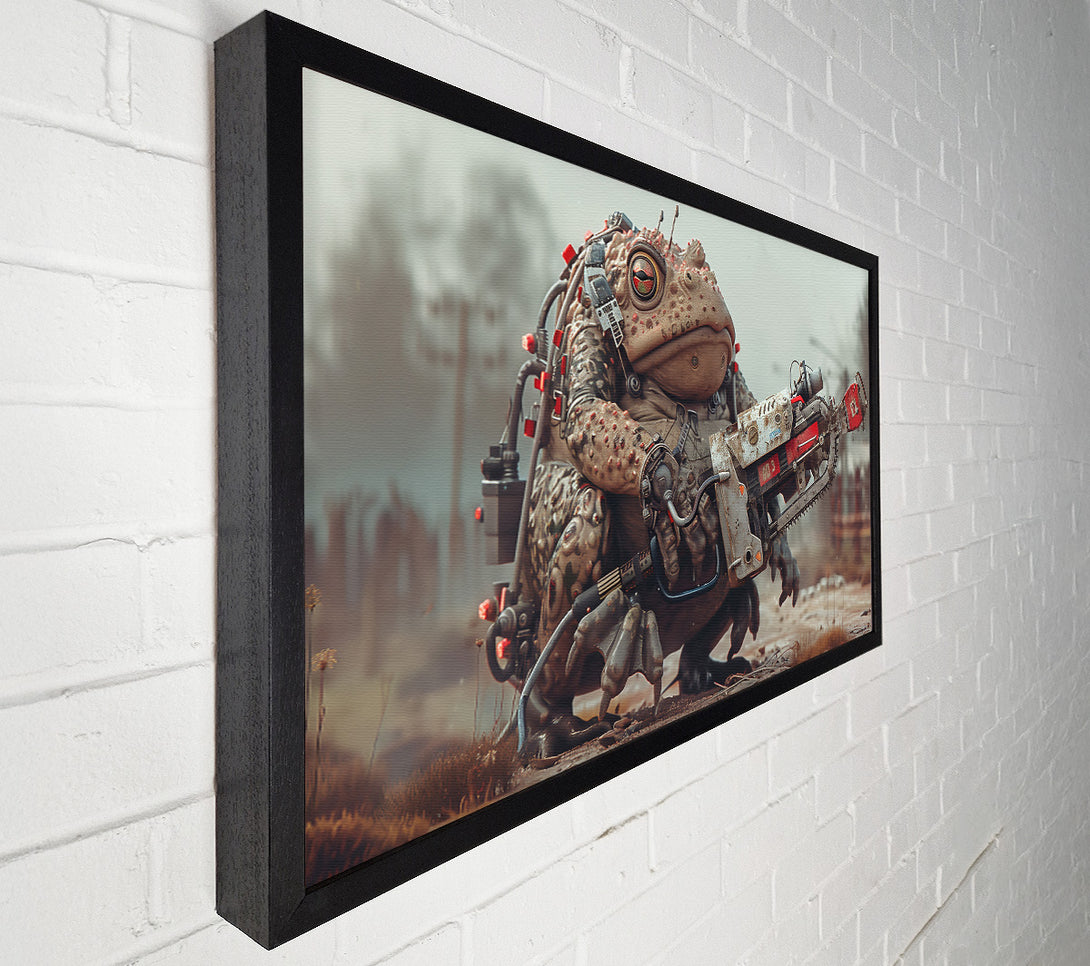 A Canvas Print of Crimson Chainsaw Toad Canvas Art