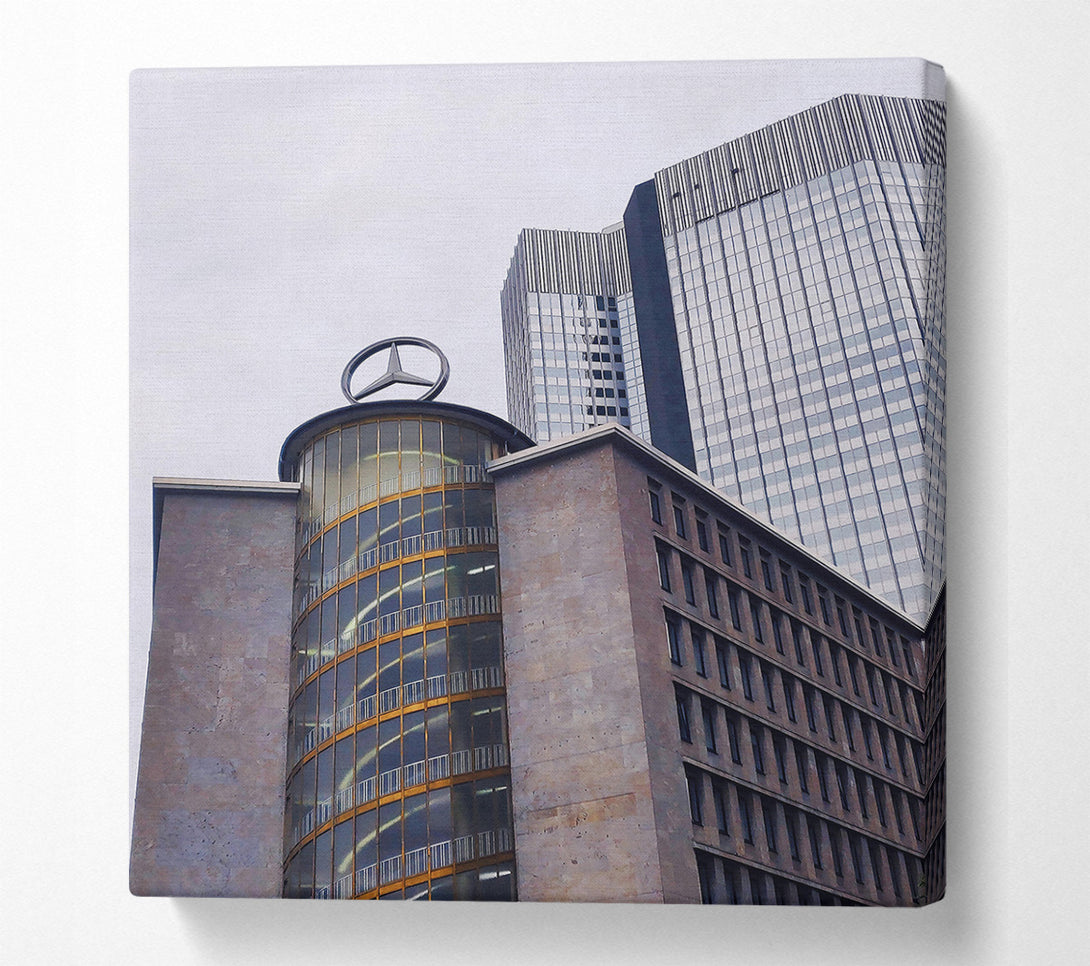  A Canvas Print of Golden Staircase Cityscape Canvas Wall Art