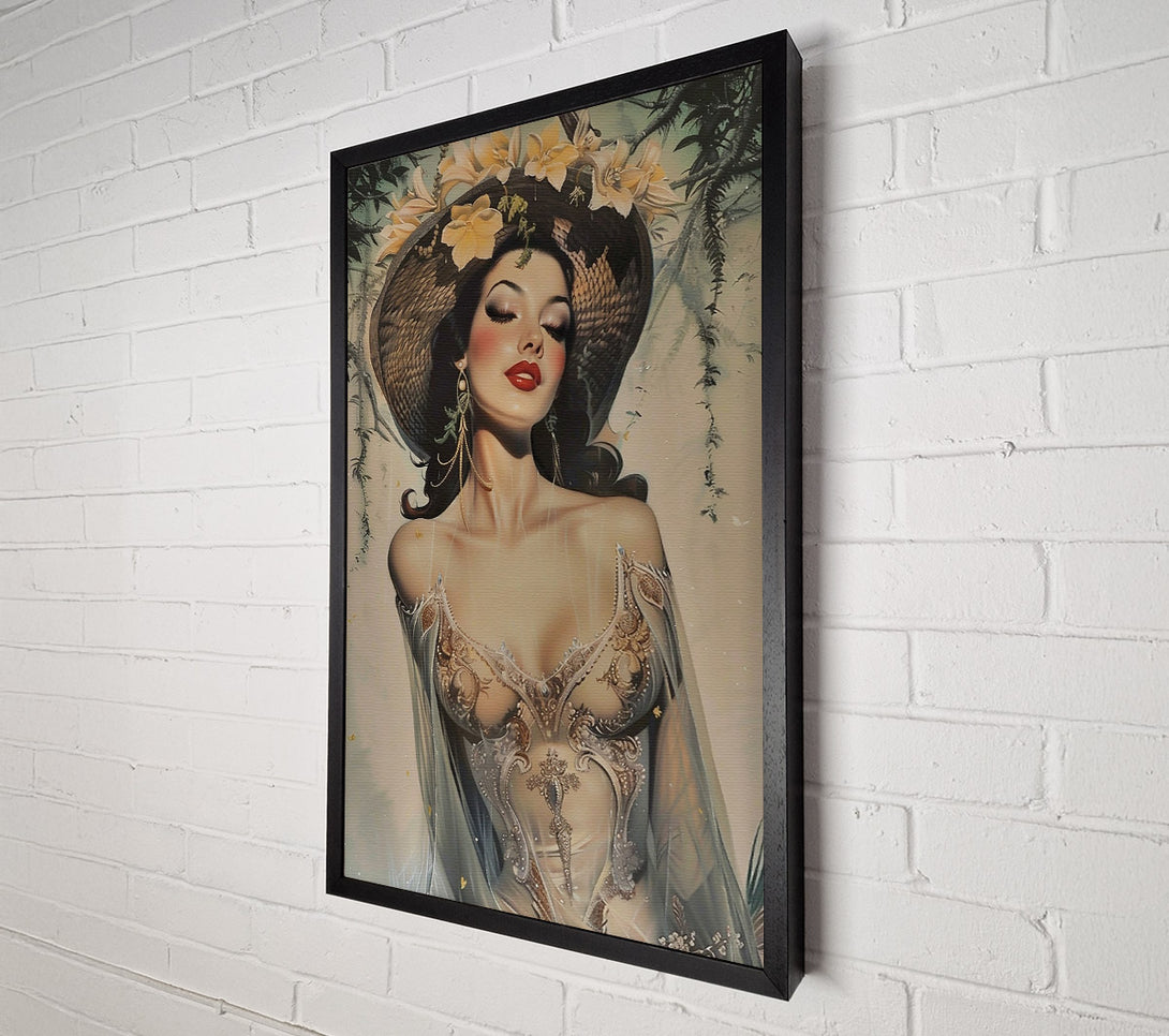  A Canvas Print of Golden Dream Lady Canvas Art