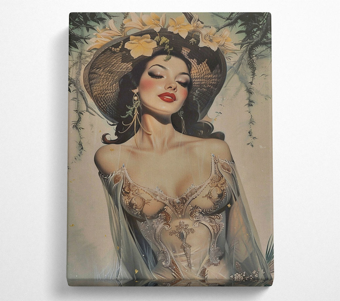 A Canvas Print of Golden Dream Lady Canvas Art