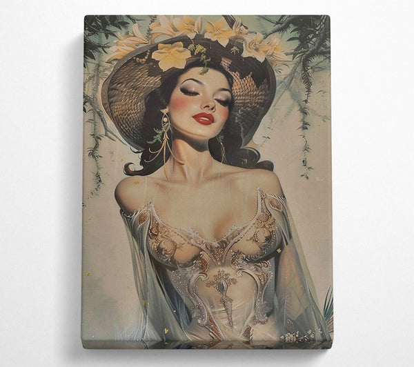 A Canvas Print of Golden Dream Lady Canvas Art