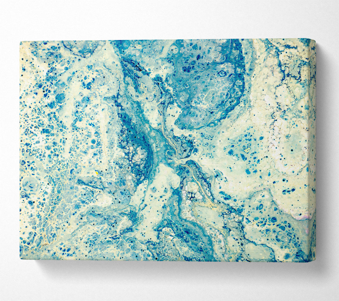  A Canvas Print of Azure Abstract Swirls Canvas Print