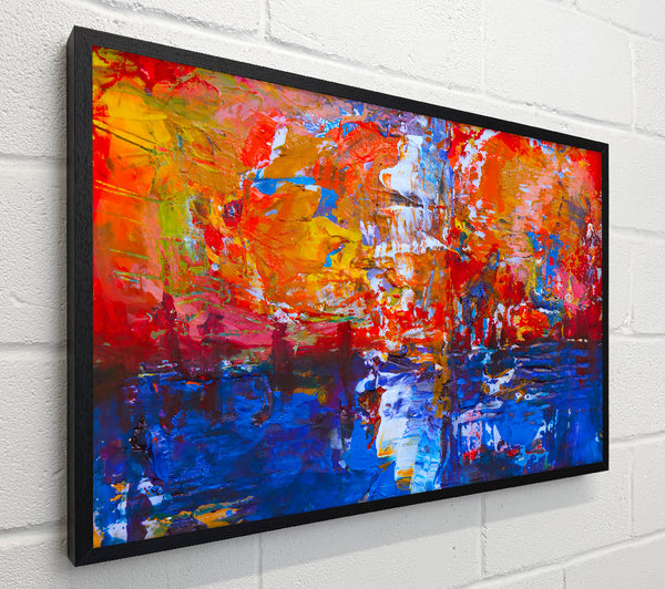 Blue And Red Reflection