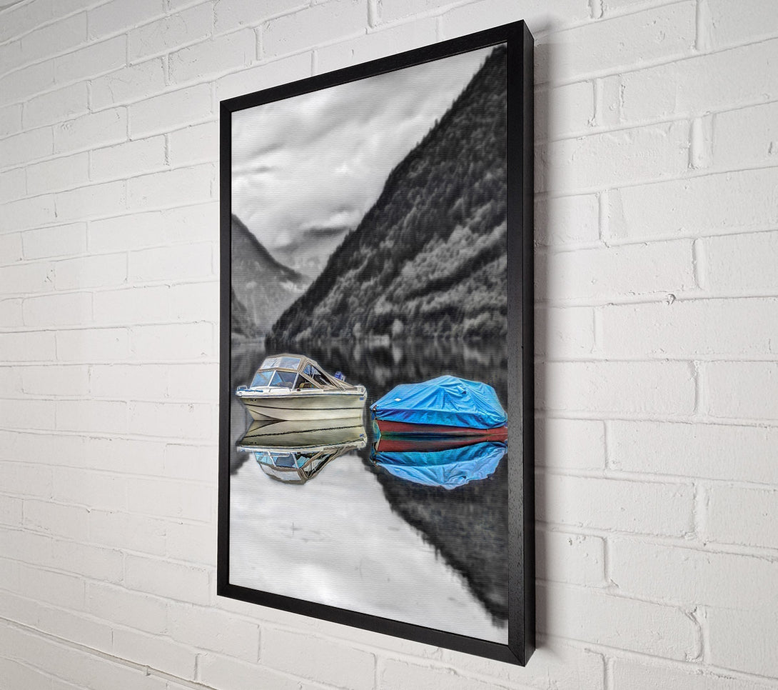  A Canvas Print of Boats On The Lake Canvas Print