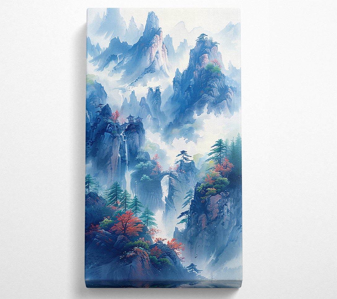  A Canvas Print of Blue Hues Of Serenity Canvas Wall Art
