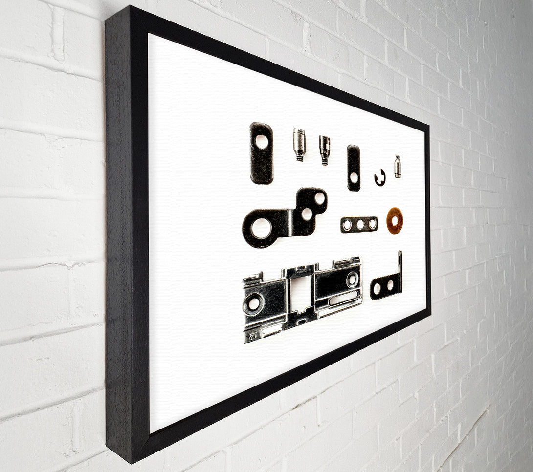  A Canvas Print of Silver Metal Harmony Canvas Art