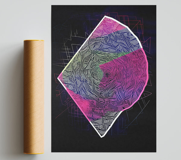 Pink Fractal Geometry. Poster
