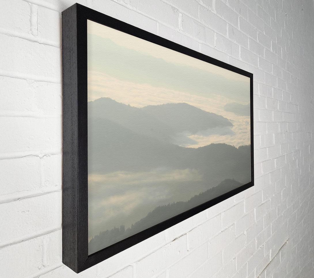  A Canvas Print of Pale Morning Mist Canvas Print