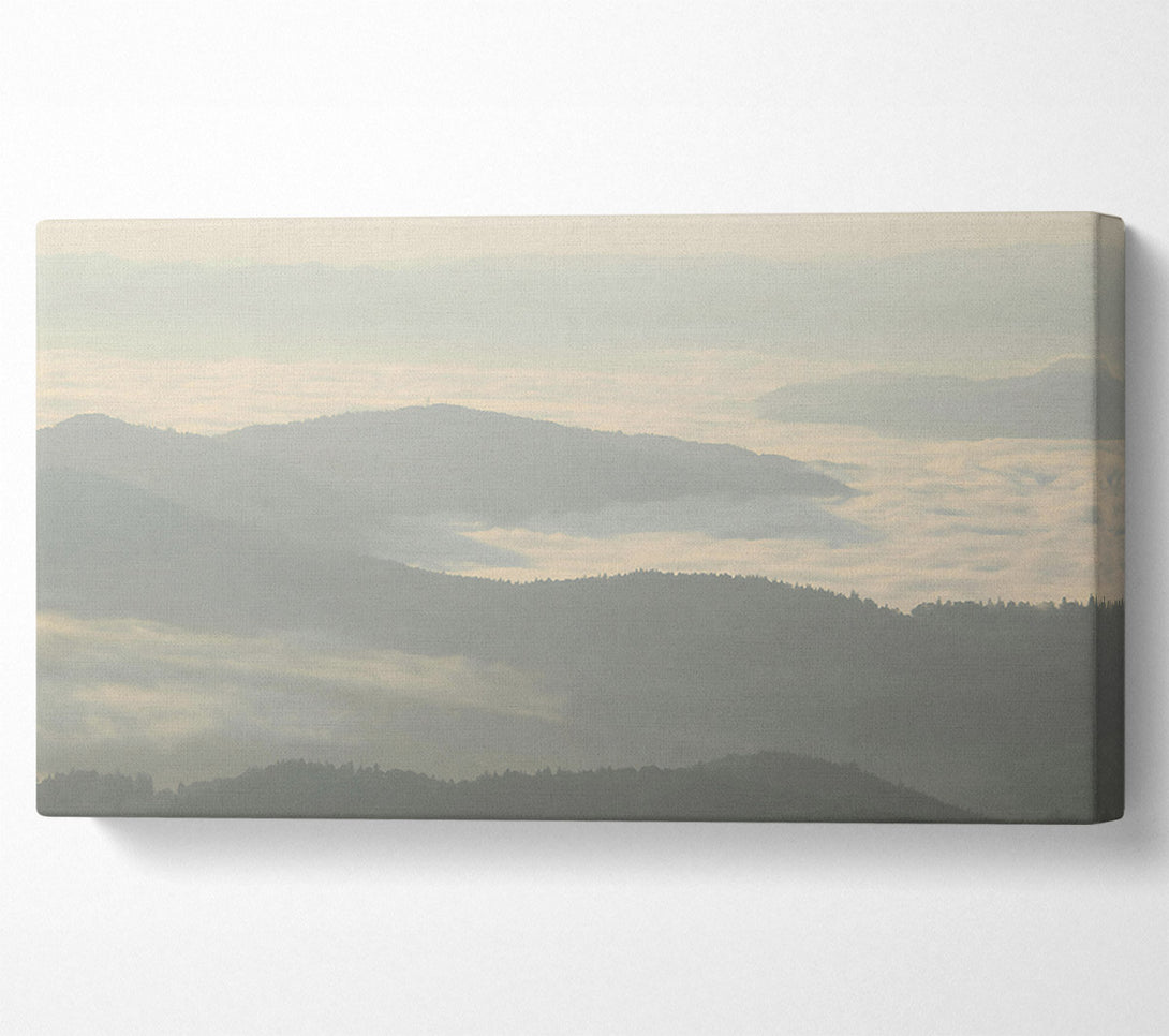  A Canvas Print of Pale Morning Mist Canvas Print